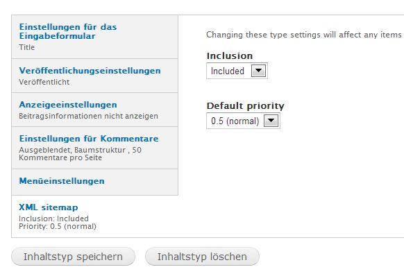 Drupal XML-Sitemap erzeugen